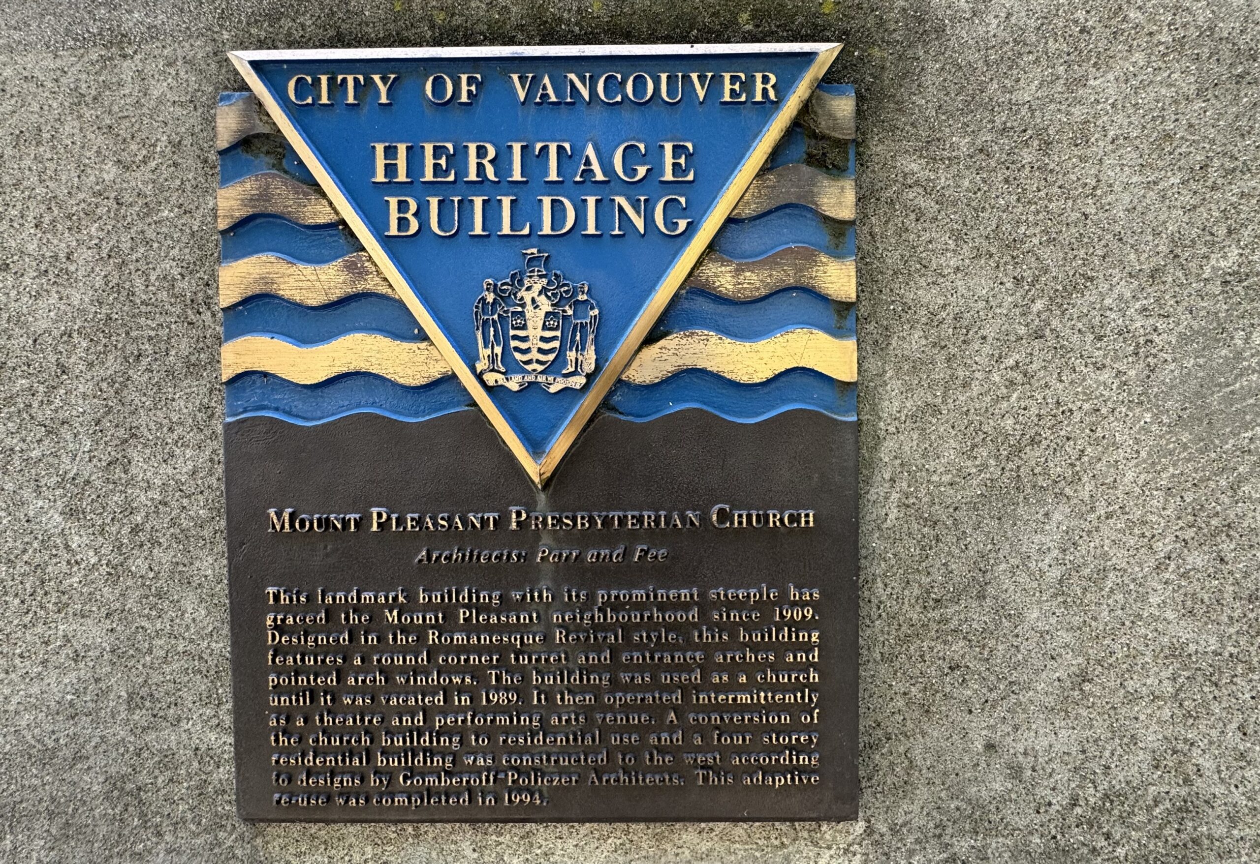 heritage plaque