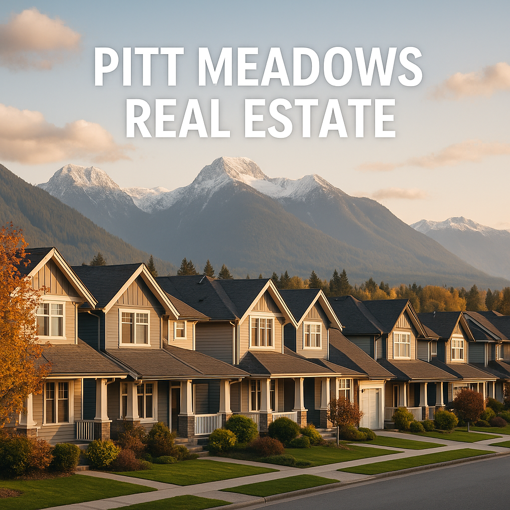 Map-based graphic of Pitt Meadows houses for sale