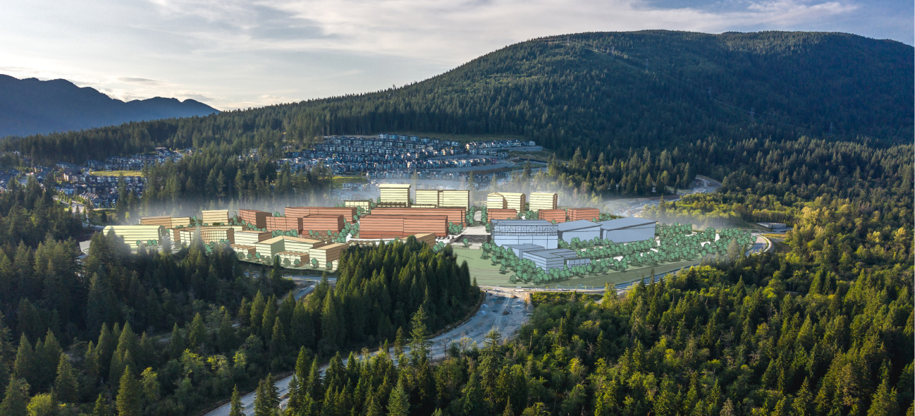 Burke Mountain Village rendering