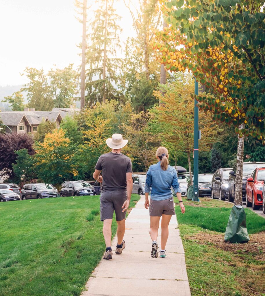 Walking path on Burke Mountain