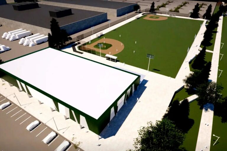 Pitt Meadows Athletic Park expansion construction site