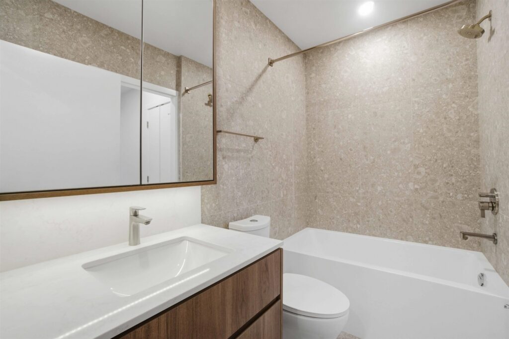 Second bathroom at 608-5212 Cambie sub-penthouse