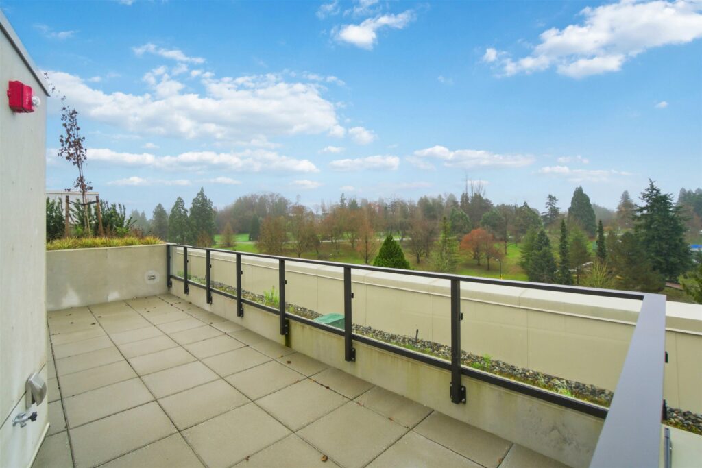 Private rooftop deck at 608-5212 Cambie sub-penthouse