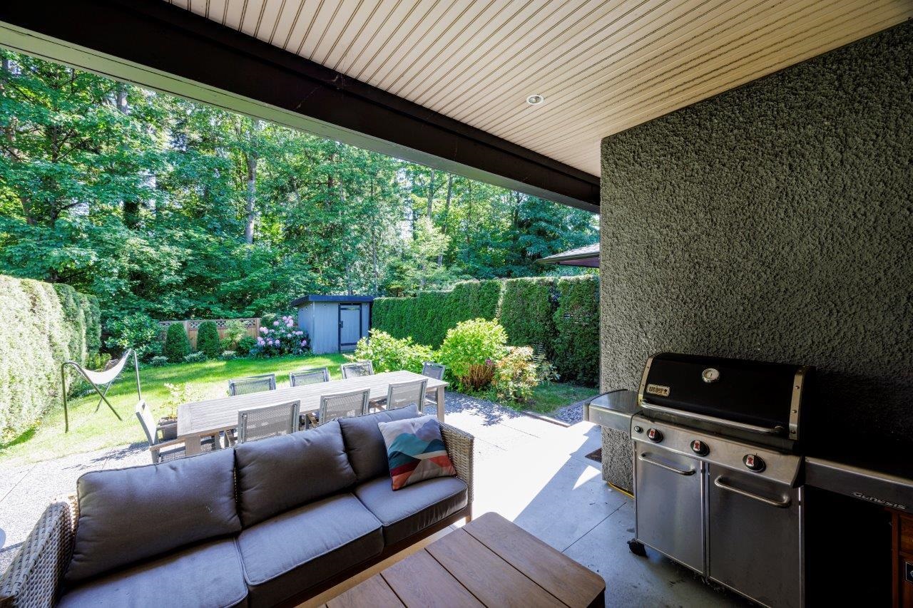 Covered patio at 1426 Draycott Road