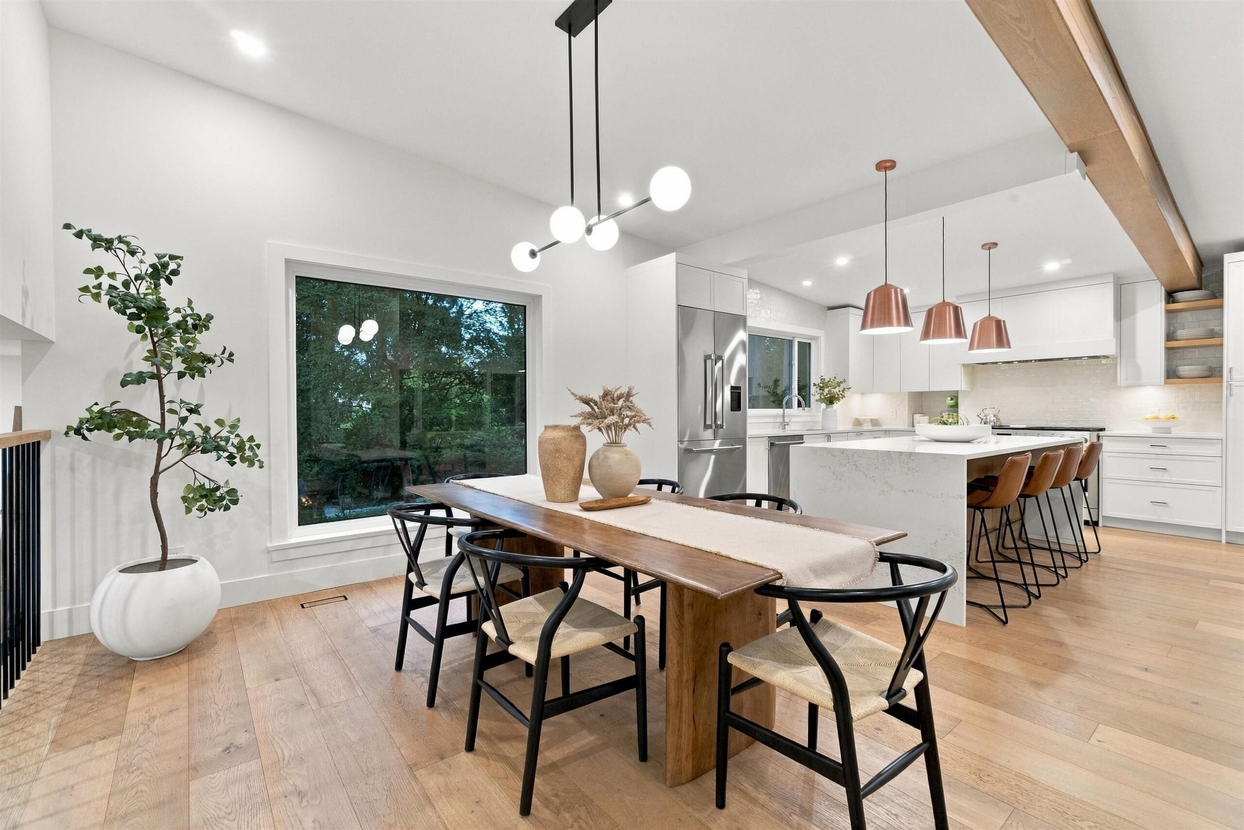 Dining room in Ranch Park Coquitlam home